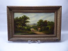 T.M Hall (British) A Pair of 19th Century Oils, depicting rural scenes, signed lower right, approx