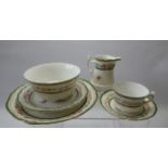 Two Part Tea Sets, Folley and CT. (af), comprising twelve side plates, two cake / bread and butter