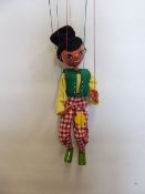 Eight Pelham Puppets and Magazines, including a witch, horse, clown, Dutch boy, teacher amongst