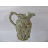 An English Stoneware Jug, depicting 'Orgy of Bacchus', approx 19 cms, incised nr 16 to base,