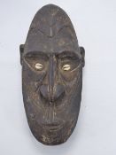 Papua New Guinea Mask/Bowl - the reverse of the mask with a shallow bowl for mixing.