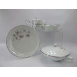 A Noritake Dinner Set, comprising eleven dinner plates, eight large side plates, eleven small side