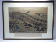 Charles Hunt Two Hand Coloured Lithographs, Northampton Grand National Steeple Chase 1840, including