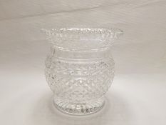 A Cut-Glass Crystal Vase, approx 18 cms.