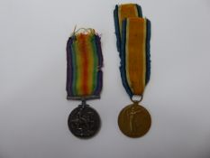 A Great War and Victory Medal awarded to 51852 P.T.E. F.W. Glascott, Gloucestershire Regiment.