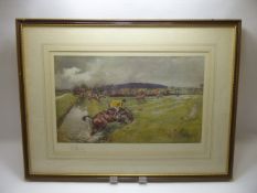 After Lionel Edwards (1878-1966) a coloured print signed in pencil, entitled 'The Berkeley Hunt'