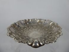 A Silver Shell Form Bon Bon Dish, Sheffield hallmark, mm James Deakin & Sons dated 1898, approx