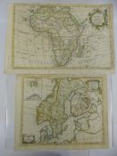 An Antique Hand Coloured Map of Africa sculpt J. Lodge from the Robert Sieur Geographer to the