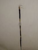An African Spear with Hide Covering, approx 94 cms.