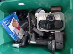 Miscellaneous photographic equipment, including lenses, flashes, cameras, etc.