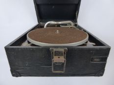 An H.M.V. Vintage Gramophone, Joseph Riley, 37 Paradise Street, Birmingham.