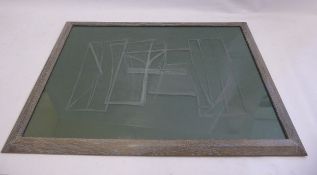 Bryant Fedden Mid-20th Century (Cotswold) Sculptor and Letter Cutter, a bespoke etched glass