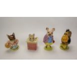 Four Beswick Beatrix Potter Figurines, including Pigling Bland, Tom Thumb, Mrs Tittlemouse, Sally