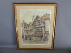 E.W Sturgeon Limited Edition Artist's Proof, entitled Harvard House, Stratford upon Avon, signed