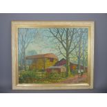 An Original Oil on Canvas, depicting 'Autumnal Scene', signed lower right D. Jackson, approx 53 x 44