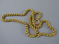 An Antique 9 ct Yellow Gold Chain in part, approx wt 15.7 gms. (af)