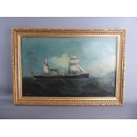 A Late 19th Century Marine Oil on Canvas, by Alexander Hutton entitled 'The Bencloe', approx 71 x 44