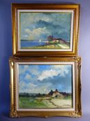 Two Original Oil Paintings on board depicting scenes of Herefordshire, both signed lower left '