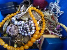 A Box of Miscellaneous Costume Jewellery.