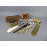 Miscellaneous Items, including two silver-topped scent bottles, two infant rattles, two penknives,