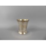 A Silver Christening Beaker, with gilt interior, Birmingham hallmark, mm WRS, dated 1970, approx