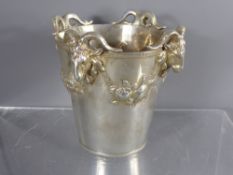 A Continental Silver Metal Miniature Ice Bucket,