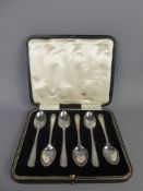 A Set of Six Silver Teaspoons, Birmingham hallmark, mm C B & S.