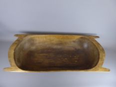 A Large French 19th Century Dough Trough, approx 104 x 44 cms.