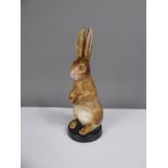 A Hand-Painted Royal Worcester Hare, nr 2842, approx 12 cms. (af)