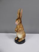 A Hand-Painted Royal Worcester Hare, nr 2842, approx 12 cms. (af)