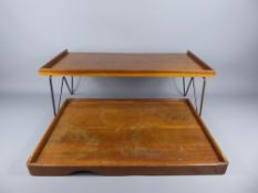 Two Vintage Servex Butler's Rectangular Trays.