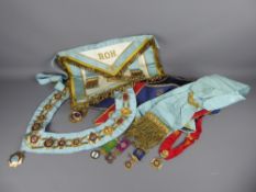 A Quantity of RAOB Cheltenham Regalia, including silver gilt jewels awarded to Bros. William Skelton