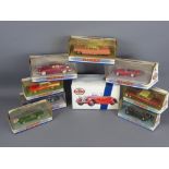 A Box of Miscellaneous Toy Cars and a Motorbike, approximately 11 Dinky and 11 Matchbox, including