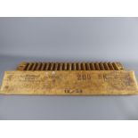An Antique Dutch Wooden Cigar Mould / Press, inscribed with N.V. L. BEZEMER & ZN HELMOND PATENT