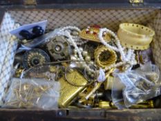 A Box of Costume Jewellery.