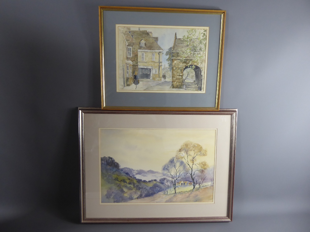 Maureen B. Chew, original watercolours, depicting Cotswold scenes, approx 38 x 26 cms and approx