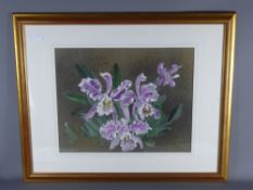 An Original Watercolour depicting Orchids, signed lower right, framed and glazed, approx 51 x 41