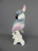 A Crown Staffordshire Porcelain Pink and Grey Cockatoo, designed and modelled by J.T. Jones,