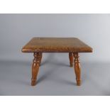 An Antique Rustic Wooden Milking Stool on four splayed legs (possibly 18th Century), approx 16 x