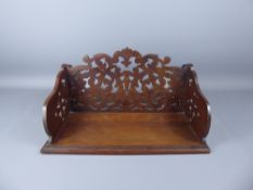 A Victorian Wood Carved Standing Book Stand, approx 38 x 33 x 17 cms.