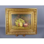 An Original 19th Century Oil Painting, Still life in Fruit, in a gilt-effect frame, approx 29 x 22