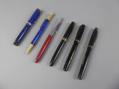 Quantity of Vintage Pens, including Parker Duofold Pencil and Pen, Wyvern Fountain Pen and a Swan