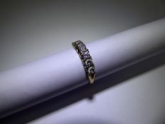 A 9ct Gold and CZ Ring, size P, approx 2 gms.