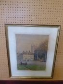 Hubert Williams (1963), An Original Water Colour Painting depicting Stow on the Wold, approx 28 x 35