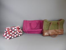 Two Mulberry Style Handbags, together with a Karen Miller style handbag. (3)