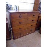 A Generously Proportioned Chest of Drawers, with two short and three long drawers, approx 130 x 62 x