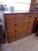 A Generously Proportioned Chest of Drawers, with two short and three long drawers, approx 130 x 62 x