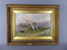 A. Williams Oil on Canvas, 'English Setter and Pheasant', approx 44 x 33 cms, framed, signed and