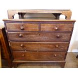 An Oak Chest of Drawers, with two short and three long graduated drawers, approx 94 x 49 x 88 cms.