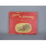 A Vintage Autobiographical Hunting Book entitled 'Hark To hounds', written and illustrated by F A